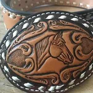 Vintage | Accessories | A Belt Named Sue Vintage Handtooled  display picture 3